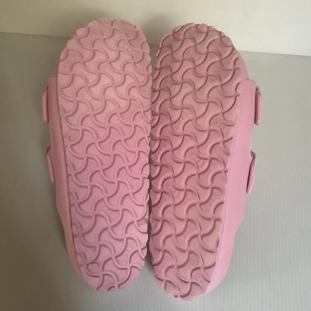 Birkenstock EVA Pink Two Strap Sandals Waterproof Women 39 Made in Germany
